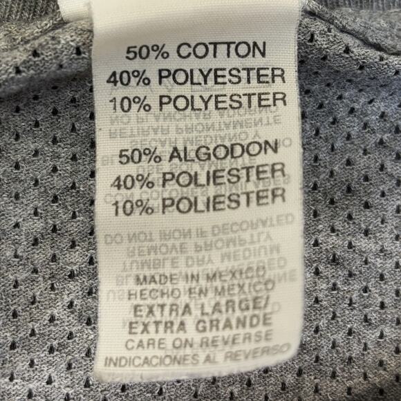 Vtg Cleveland Indians Chief Wahoo Shirt Mens XL Embroidered Logo Gray Mesh Logo - Picture 5 of 9